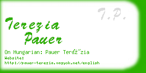 terezia pauer business card